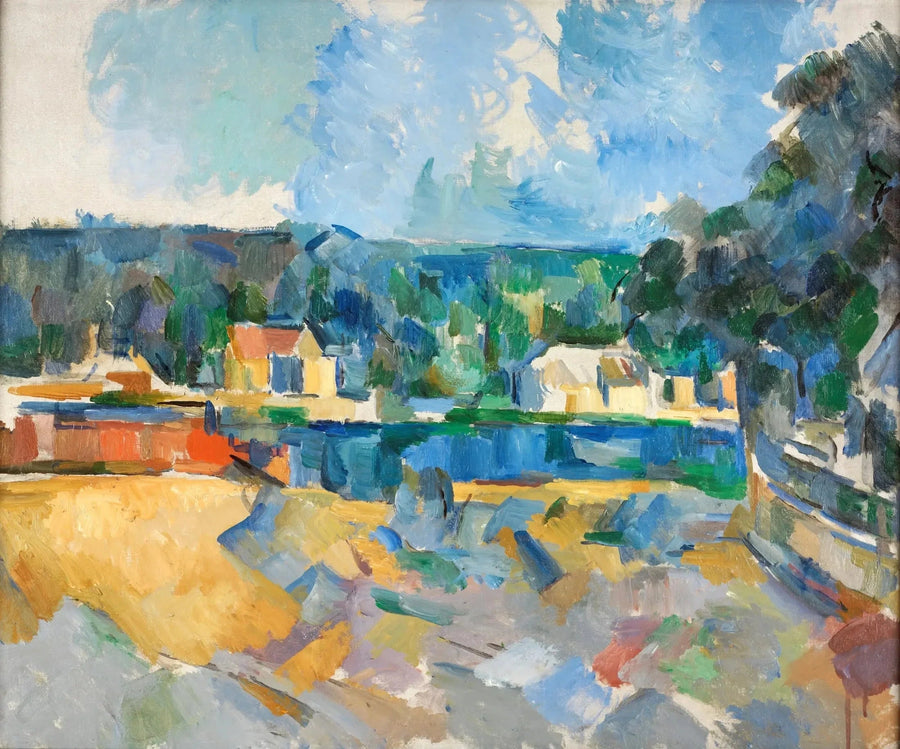 Am Ufer eines Flusses - Paul Cézanne