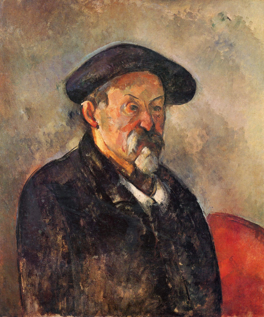 Porträt des Künstlers mit Barett - Paul Cézanne