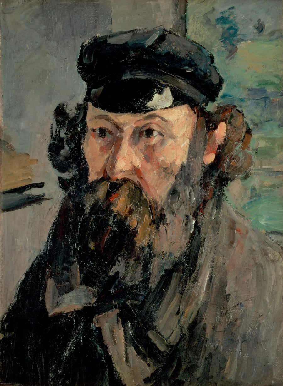 Porträt des Künstlers mit Mütze - Paul Cézanne