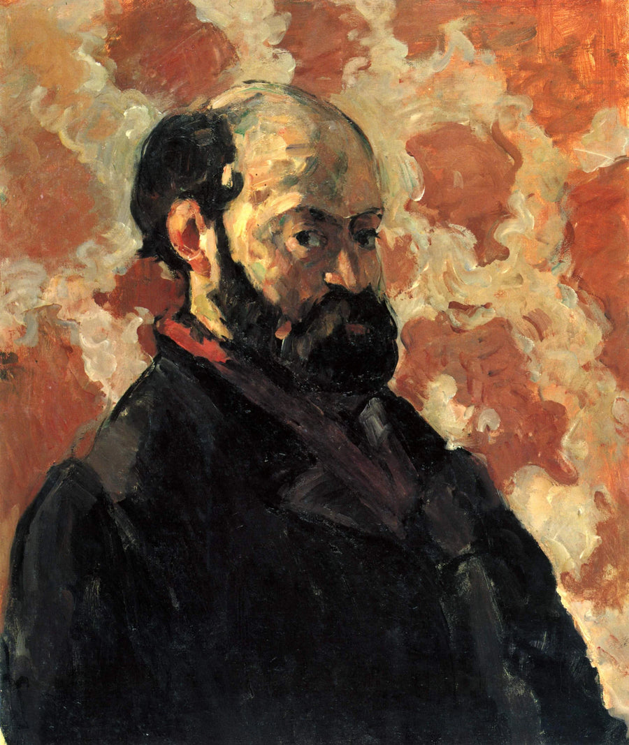Porträt des Künstlers vor rosa Hintergrund - Paul Cézanne