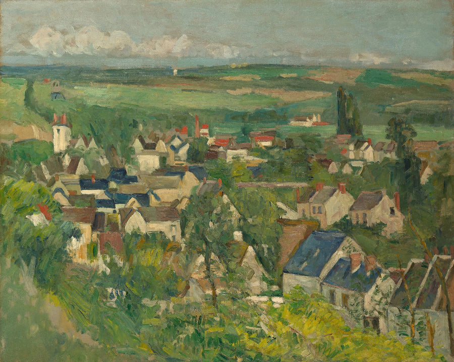 Panoramablick auf Auvers-sur-Oise - Paul Cézanne