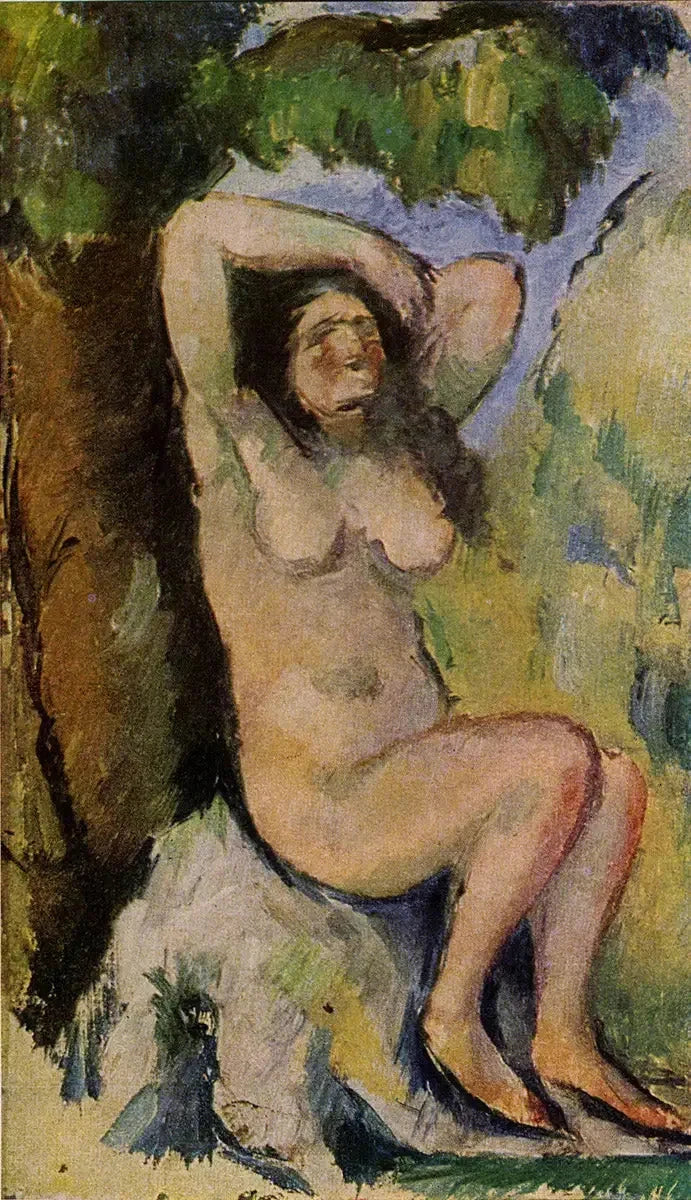 Sitzende Badende - Paul Cézanne