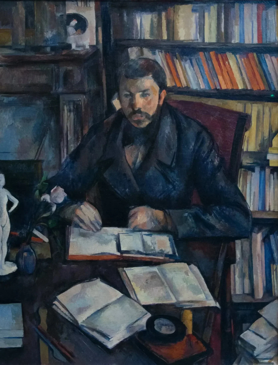 Porträt von Gustave Geffroy - Paul Cézanne