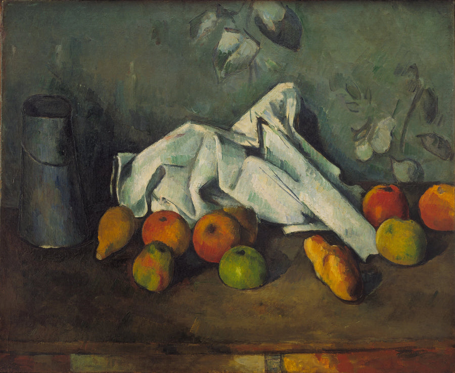 Milchkasten und Äpfel - Paul Cézanne
