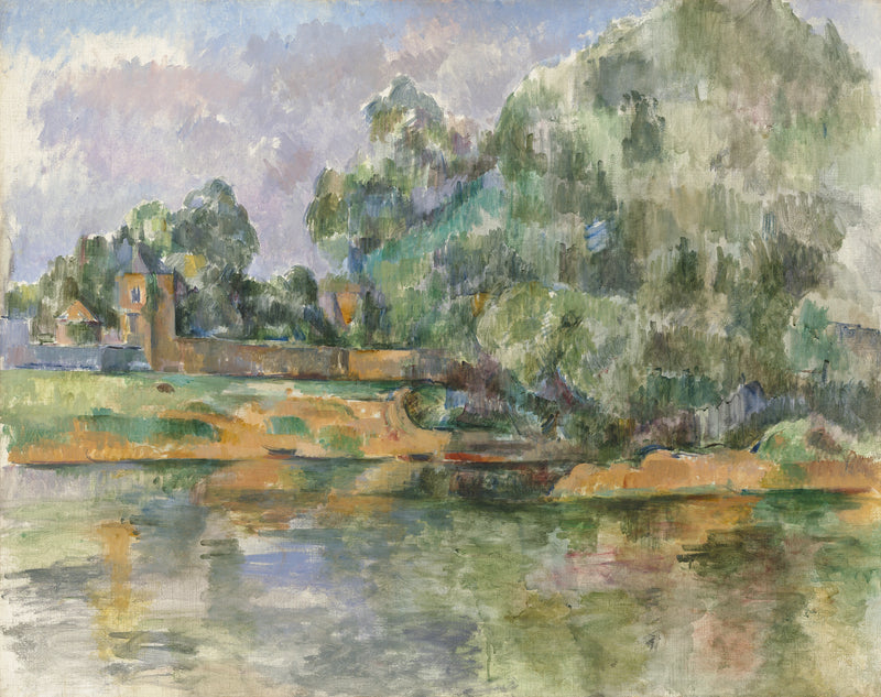 Landschaft am Wasser - Paul Cézanne