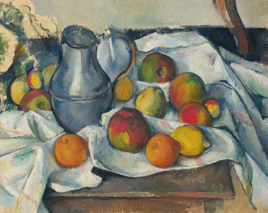 Wasserkocher und Früchte - Paul Cézanne