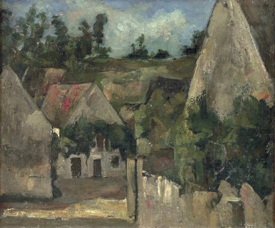Kreuzung der Rue Rémy in Auvers-sur-Oise - Paul Cézanne