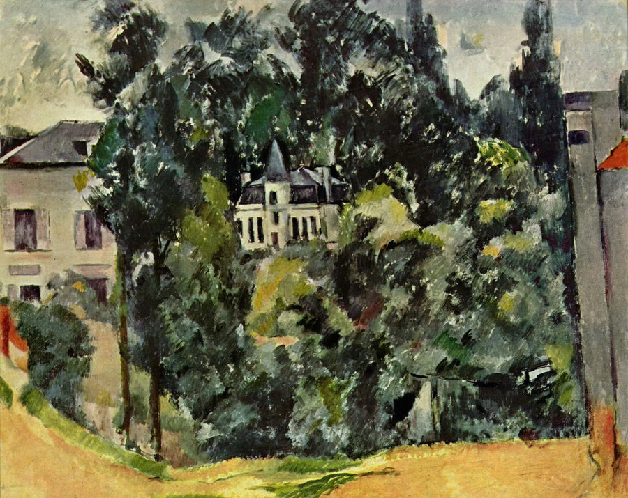 Schloss in der Umgebung von Paris - Paul Cézanne