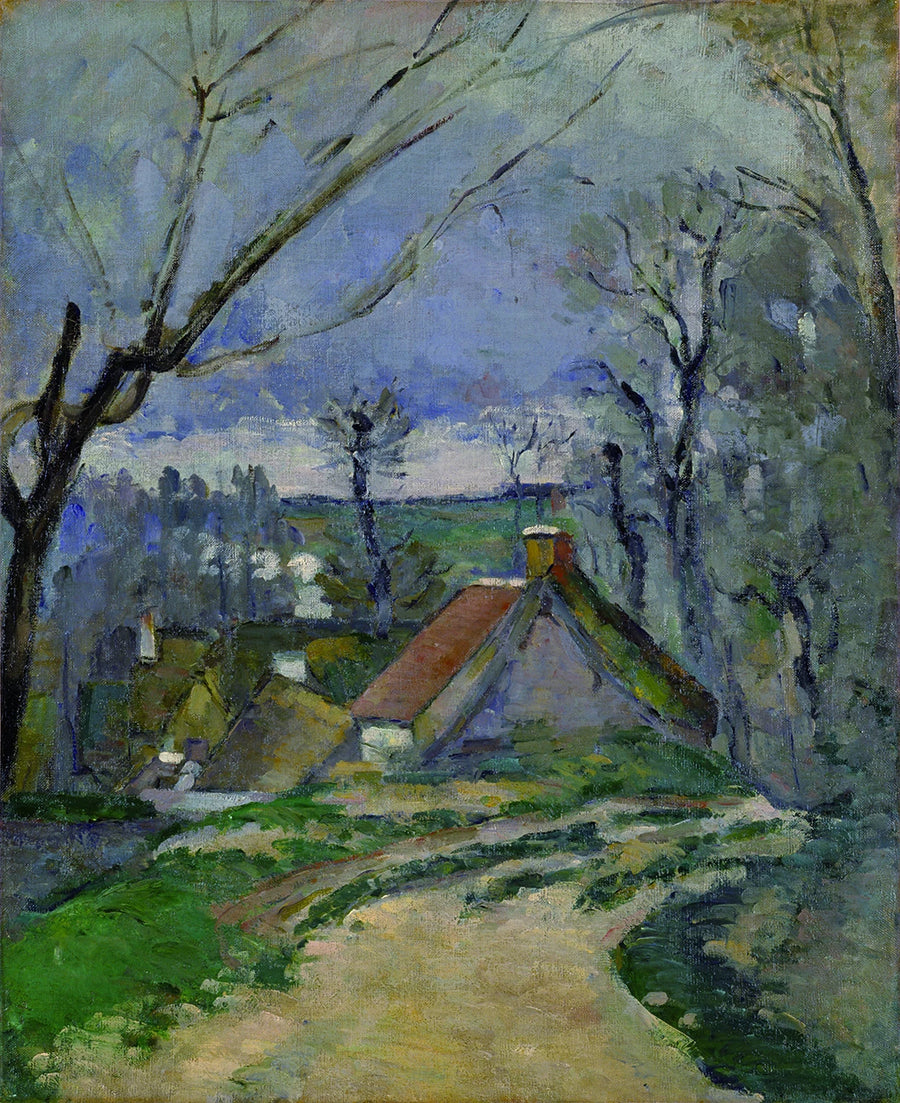 Reetgedeckte Häuser in Auvers-sur-Oise - Paul Cézanne