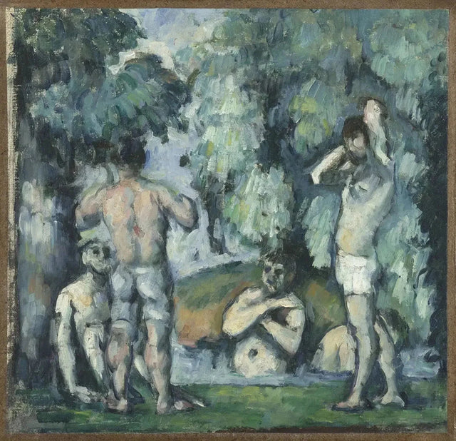 Fünf Badegäste, ca. 1876-1877-- Paul Cézanne