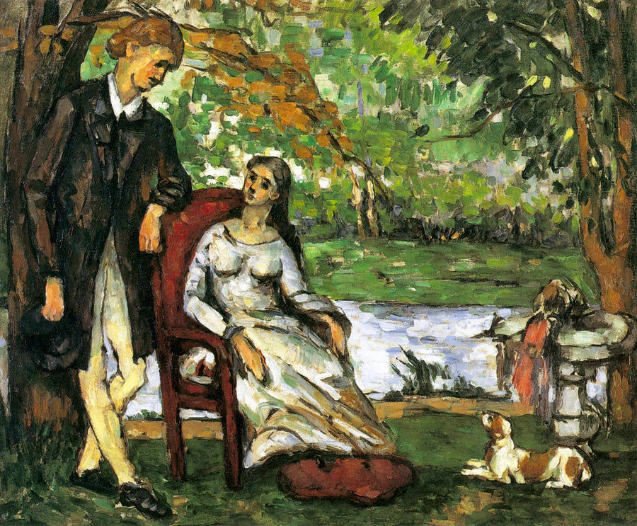 Das Gespräch - Paul Cézanne
