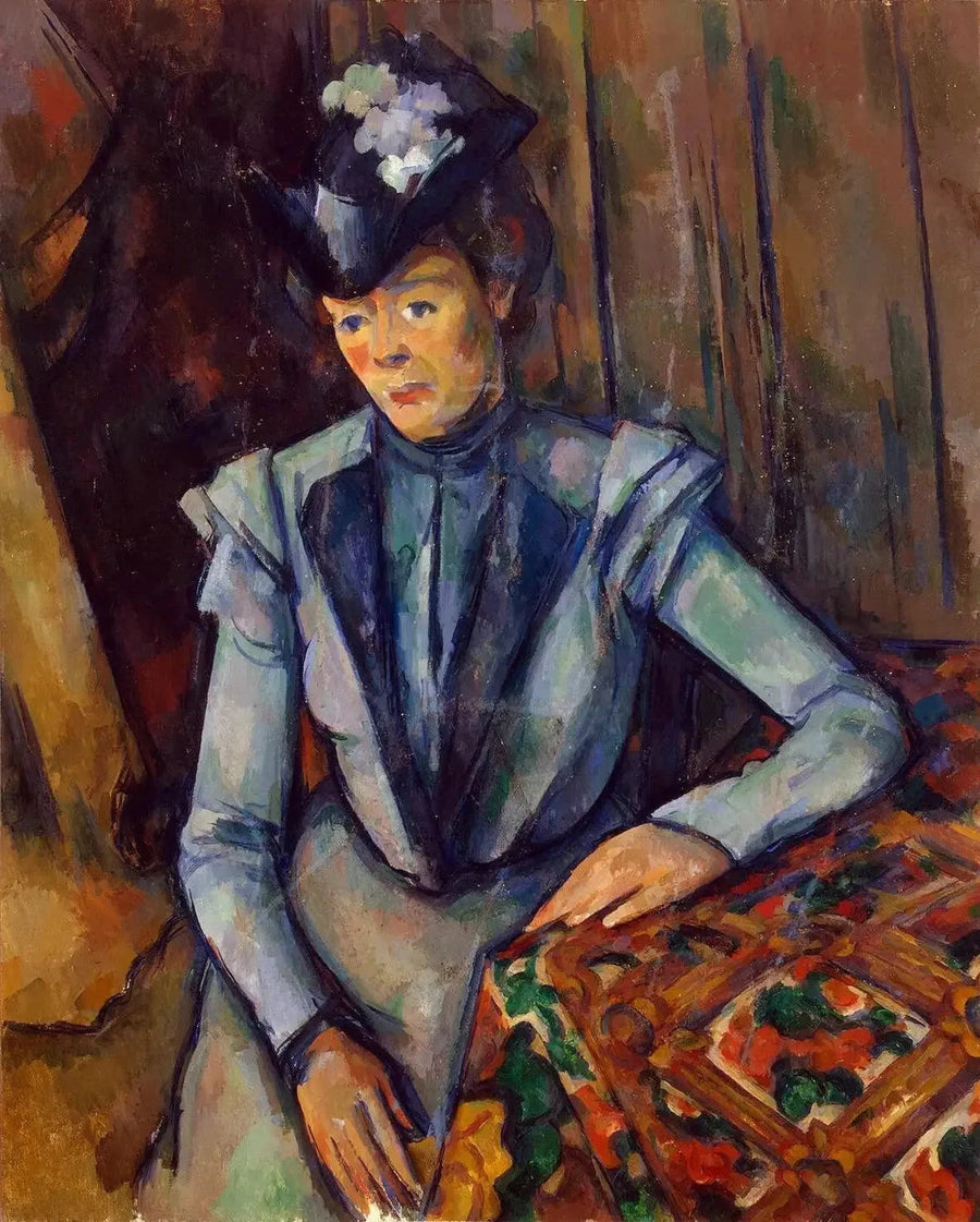Die Dame in Blau - Paul Cézanne