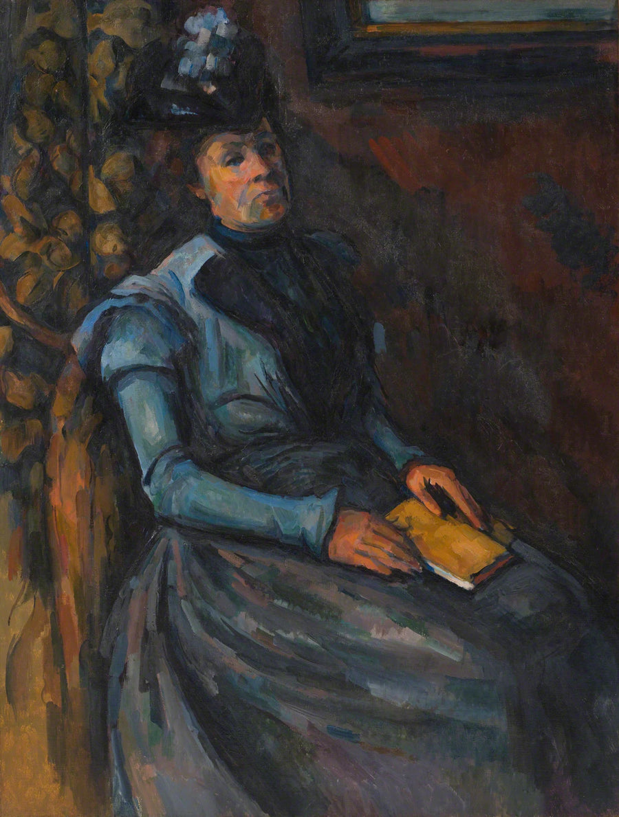 Die Dame mit dem Buch - Paul Cézanne