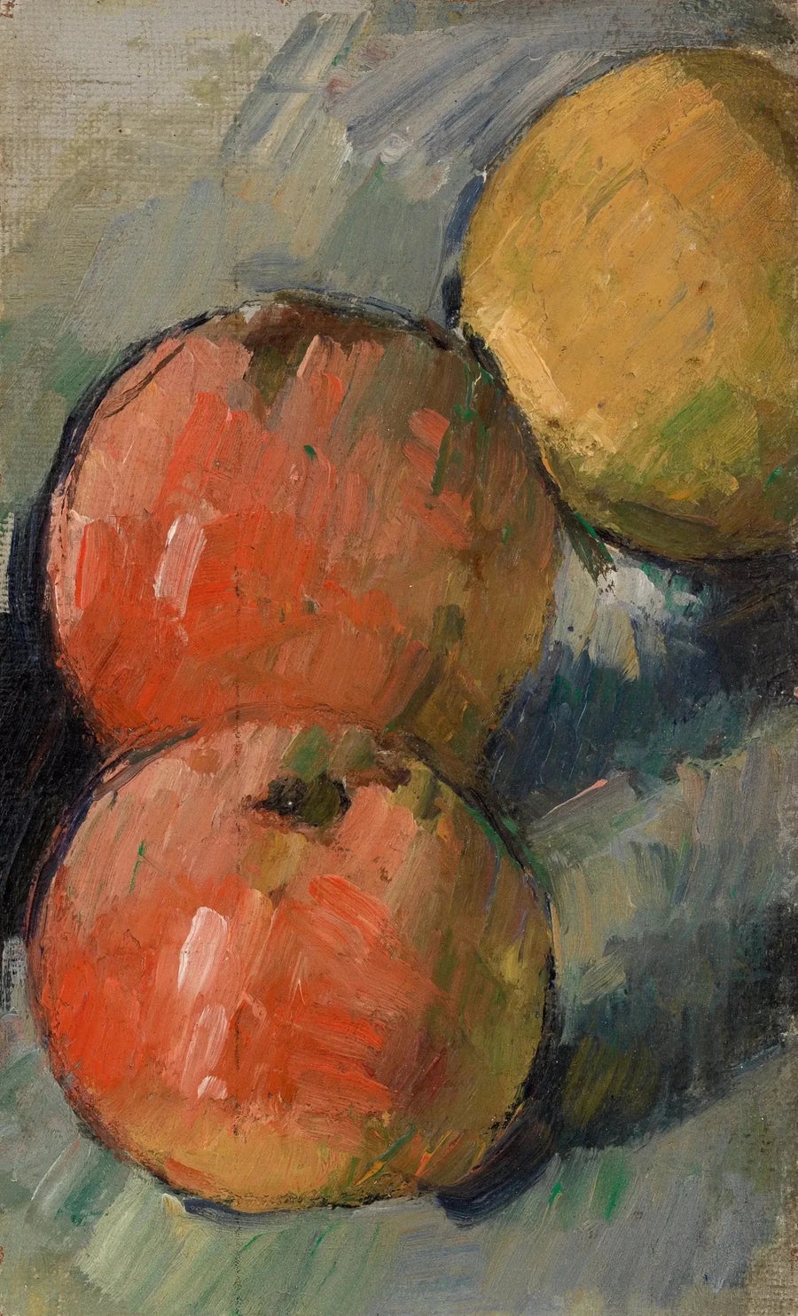 Zwei und ein halber Apfel - Paul Cézanne