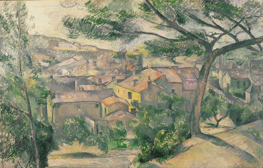 L'Estaque am Morgen, gegen das Licht gesehen - Paul Cézanne