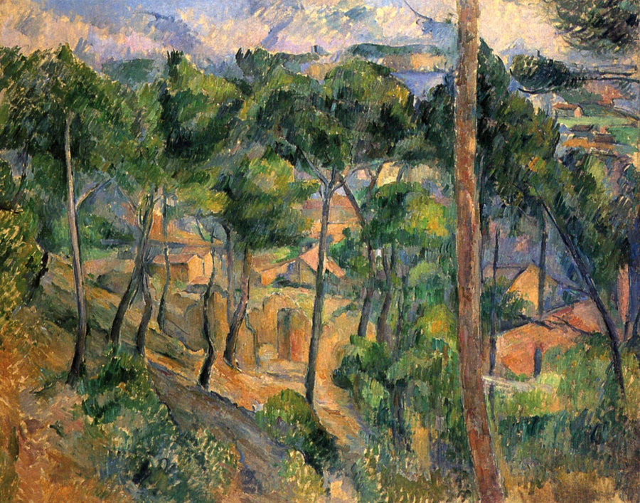 L'Estaque gesehen durch die Kiefern - Paul Cézanne