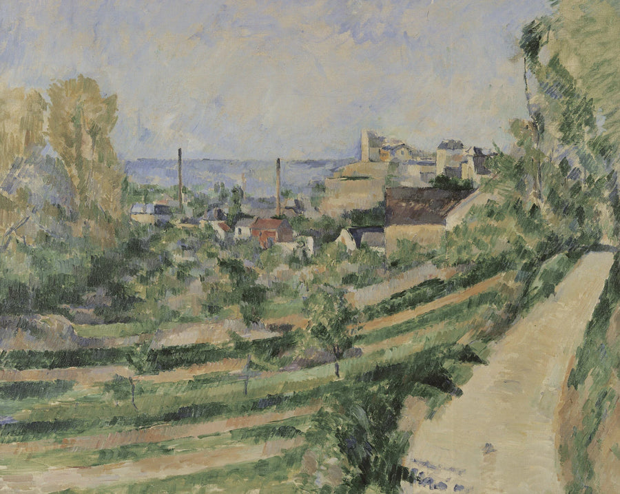 L'Estaque, das Dorf und das Meer - Paul Cézanne