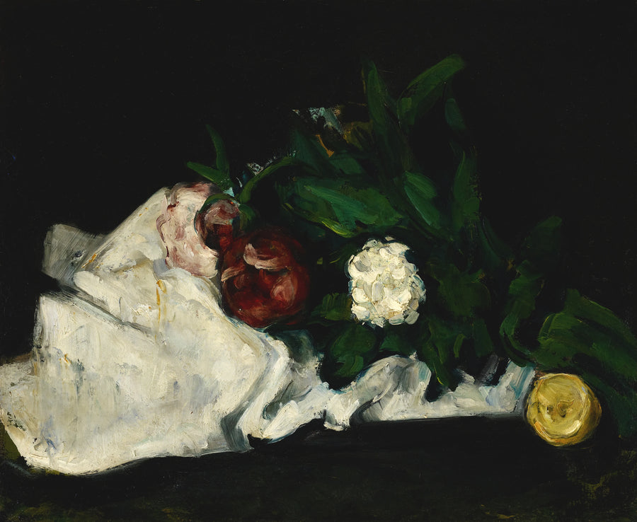 Blumen und Früchte - Paul Cézanne