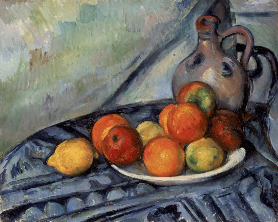 Früchte und Krug - Paul Cézanne