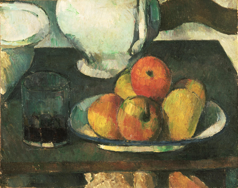 Stillleben mit Früchten und Weinglas - Paul Cézanne
