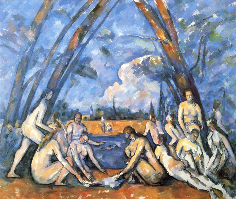 Die großen Badenden - Paul Cézanne