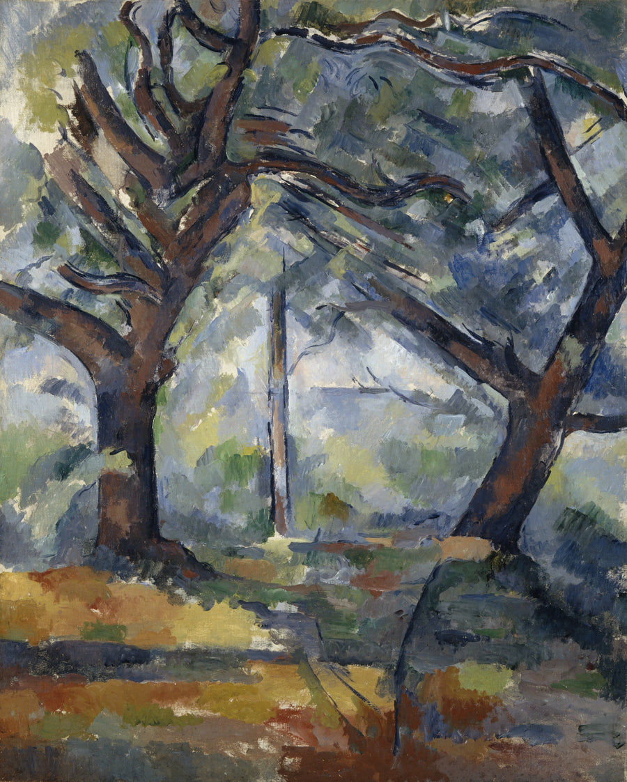 Die großen Bäume - Paul Cézanne