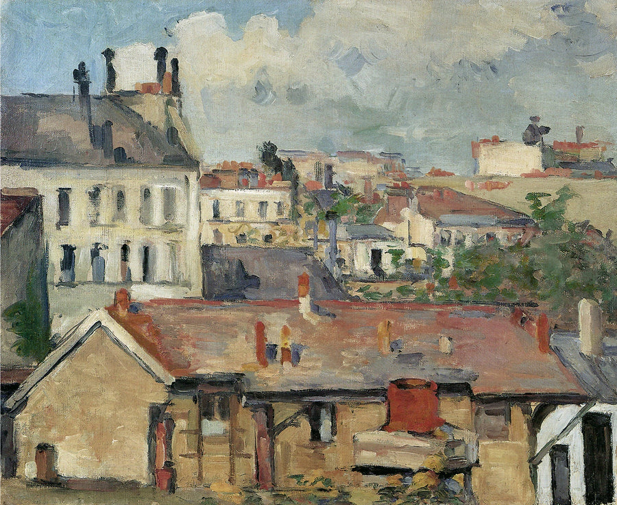 Hausgruppe – Die Dächer - Paul Cézanne