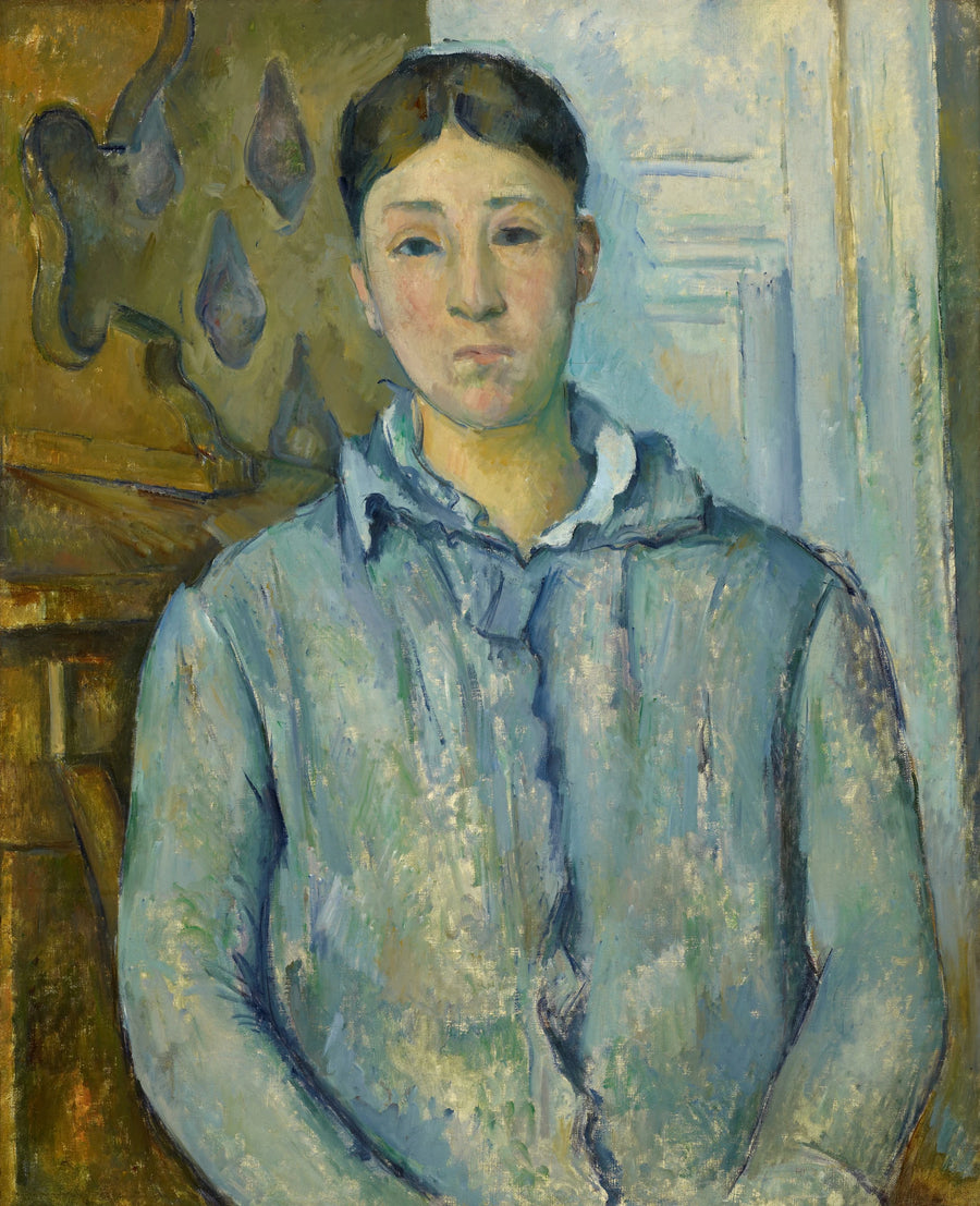 Frau Cézanne in Blau - Paul Cézanne