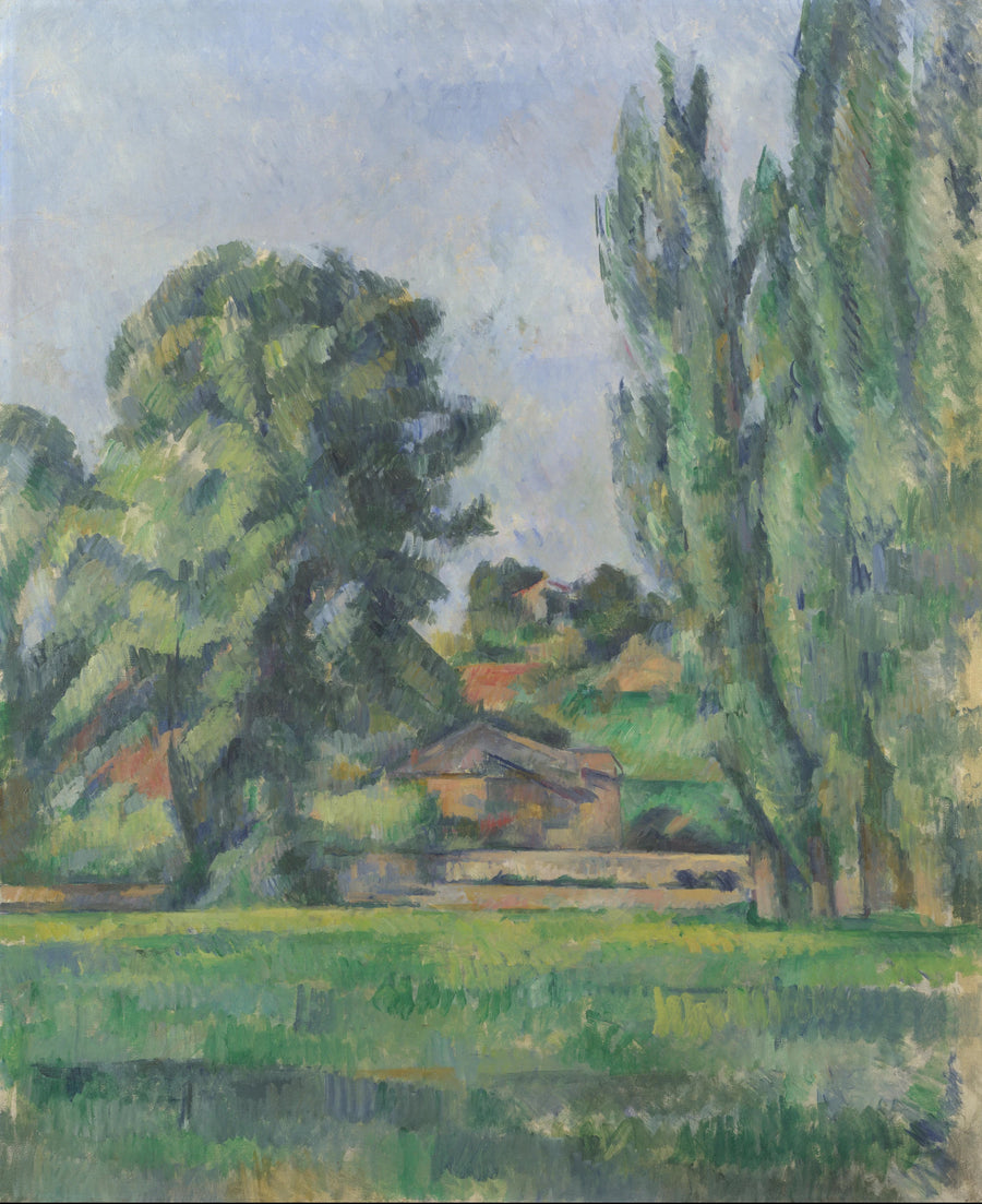Landschaft mit Pappeln - Paul Cézanne