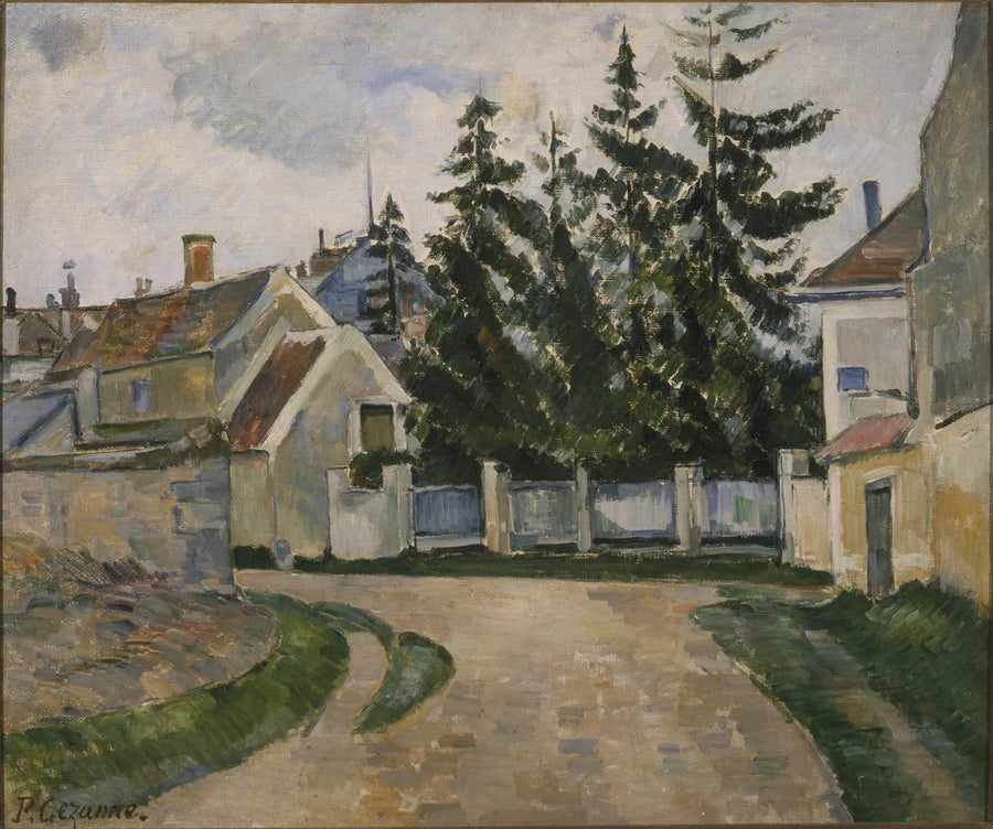 Häuser und Tannen - Paul Cézanne