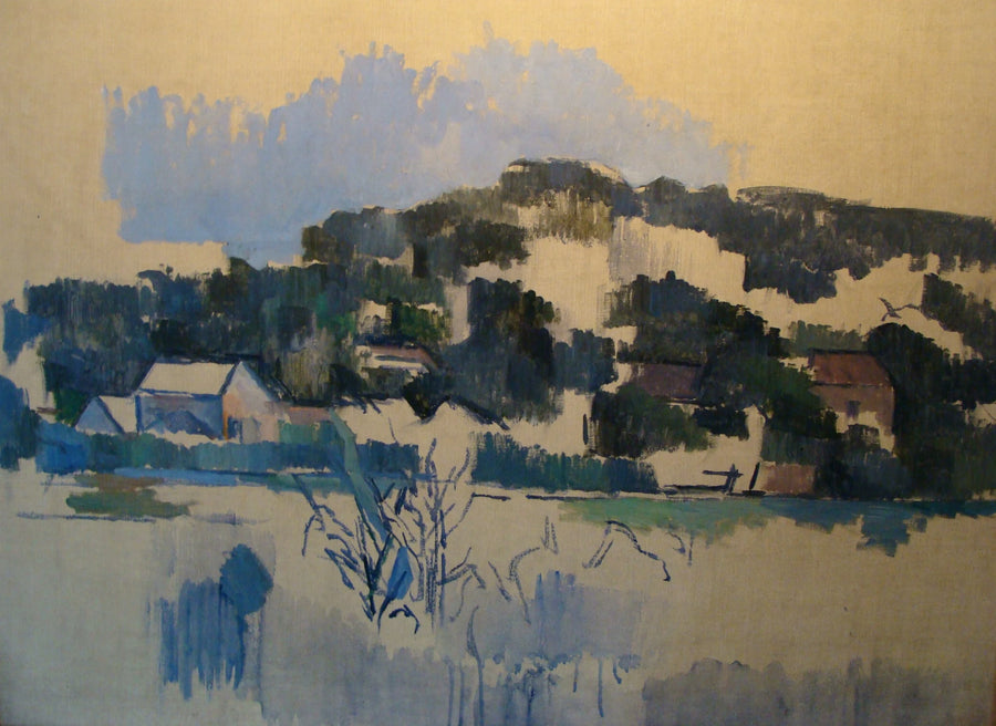 Häuser auf dem Hügel - Paul Cézanne