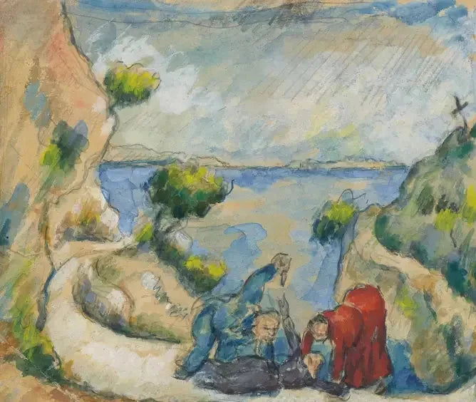 Der Mord im Tal - Paul Cézanne