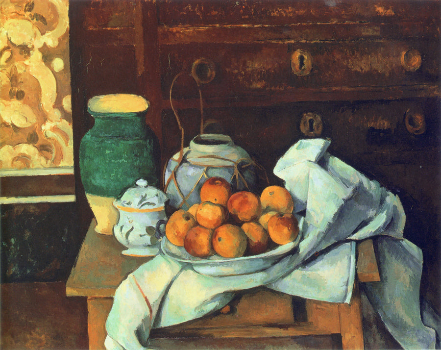Stilleben mit Kommode - Paul Cézanne