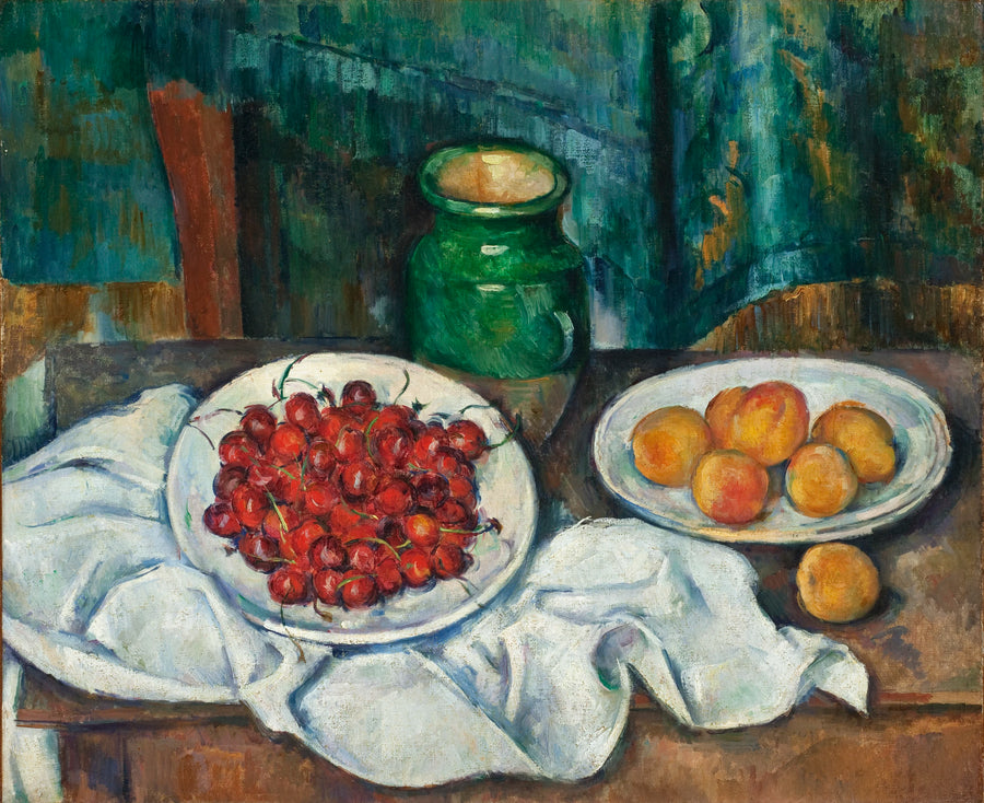 Stillleben mit einer Schale Kirschen - Paul Cézanne