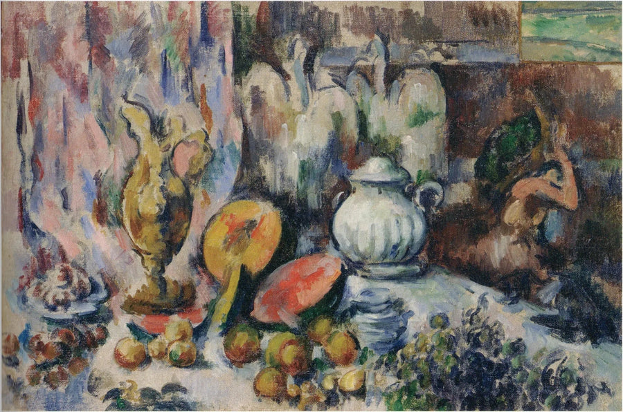 Stillleben - Bankett-Tisch - Paul Cézanne