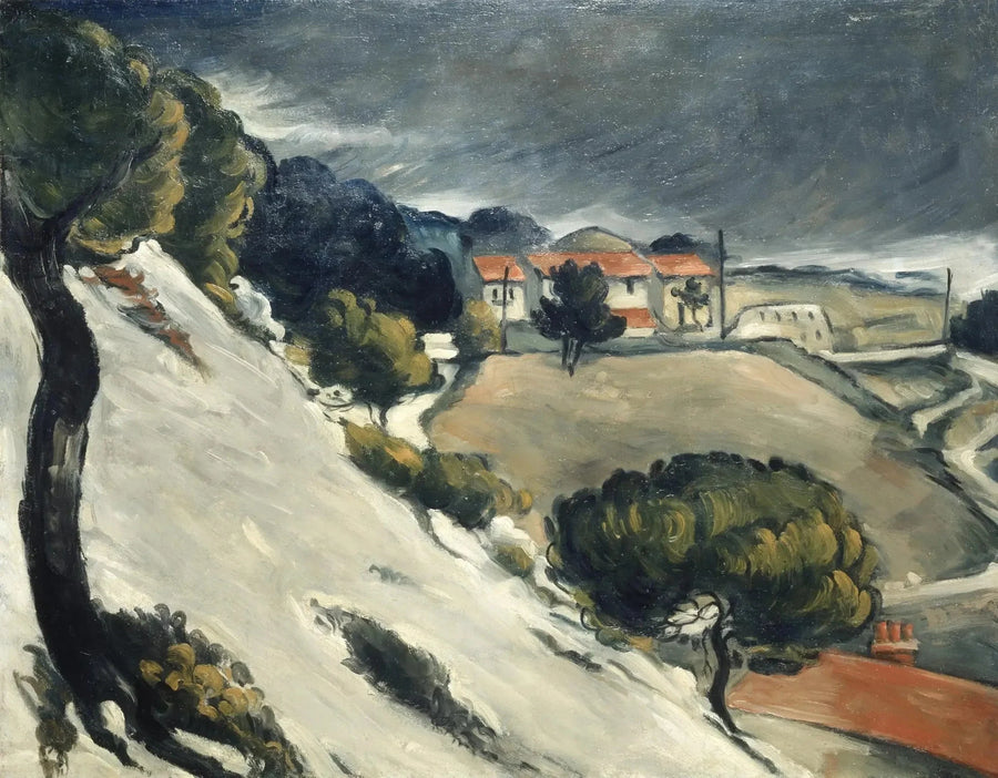 Der geschmolzene Schnee in L'Estaque - Paul Cézanne