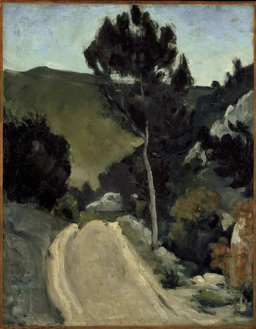 Die sich windende Straße in der Provence - Paul Cézanne