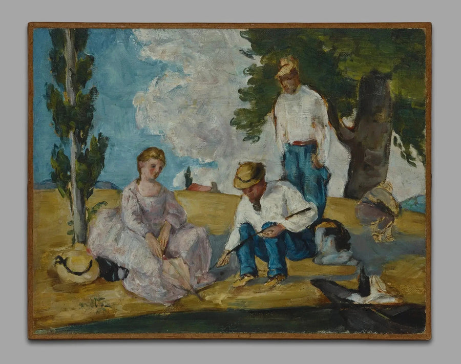 Das Angeln - Paul Cézanne