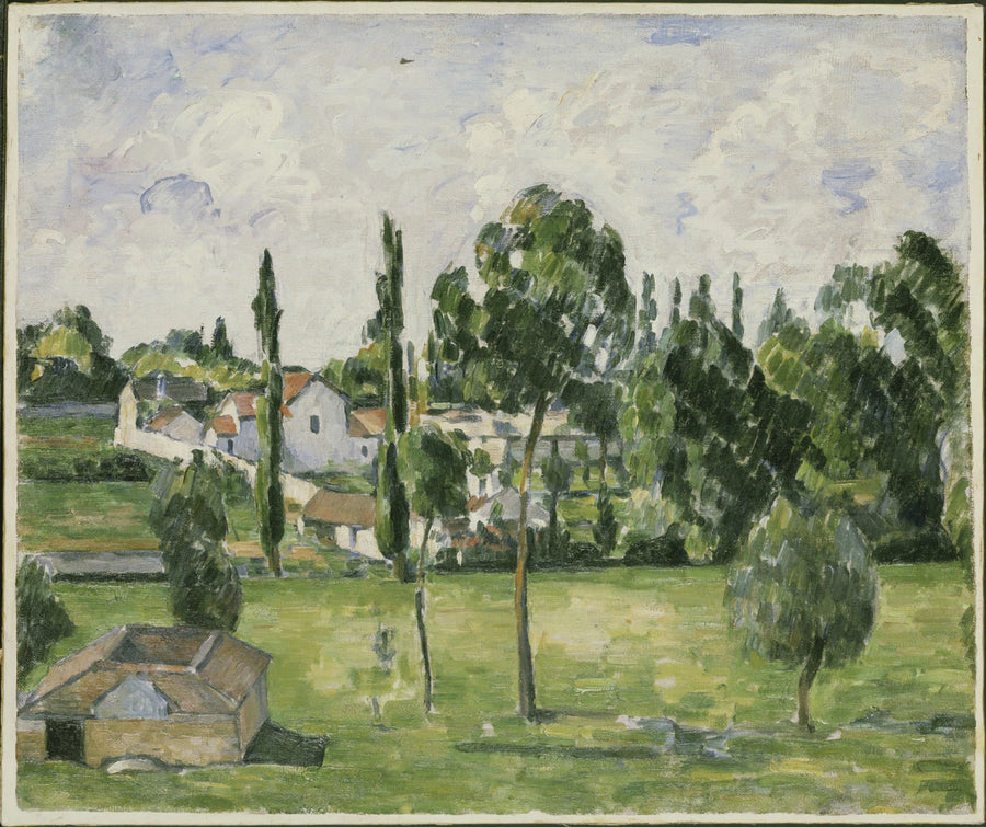Landschaft mit Wasserleitung - Paul Cézanne