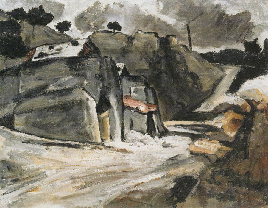 Provenzalische Landschaft (Felsen bei l'Estaque) - Paul Cézanne