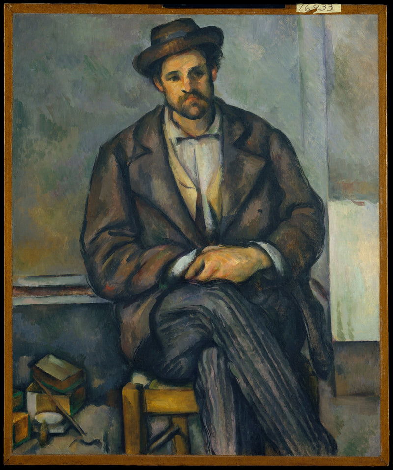 Sitzender Bauer - Paul Cézanne