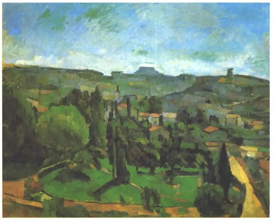 Der Königspfeiler, Blick von Bellevue - Paul Cézanne