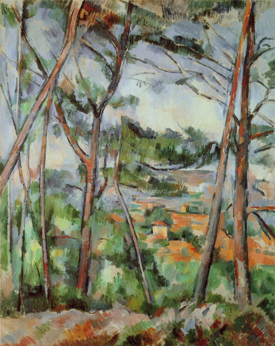 Landschaft in der Umgebung von Aix (die Ebene der Arc) - Paul Cézanne