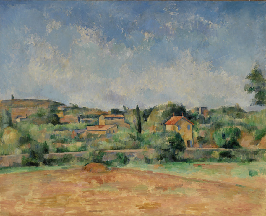 Die Ebene von Bellevue, auch Les Terres Rouges genannt - Paul Cézanne