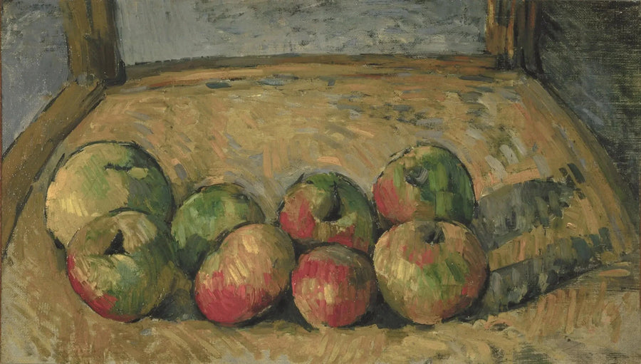 Äpfel auf einem Stuhl - Paul Cézanne