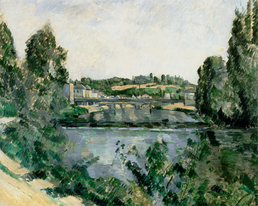 Die Brücke und der Überlauf in Pontoise - Paul Cézanne