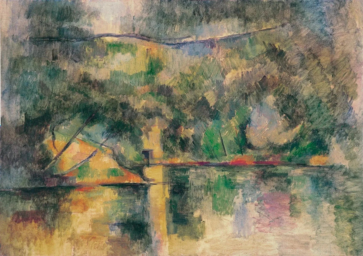 Reflexionen im Wasser, etwa 1888-1890- Paul Cézanne