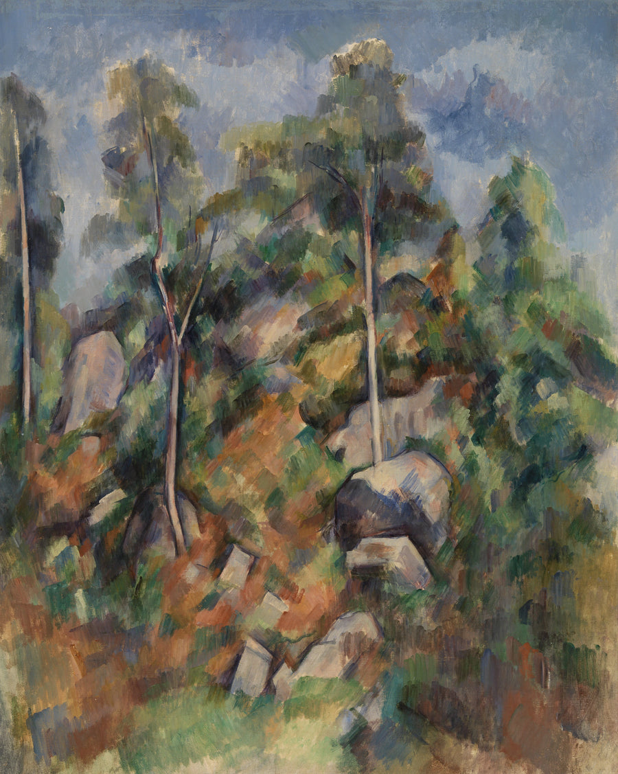 Felsen und Bäume - Paul Cézanne