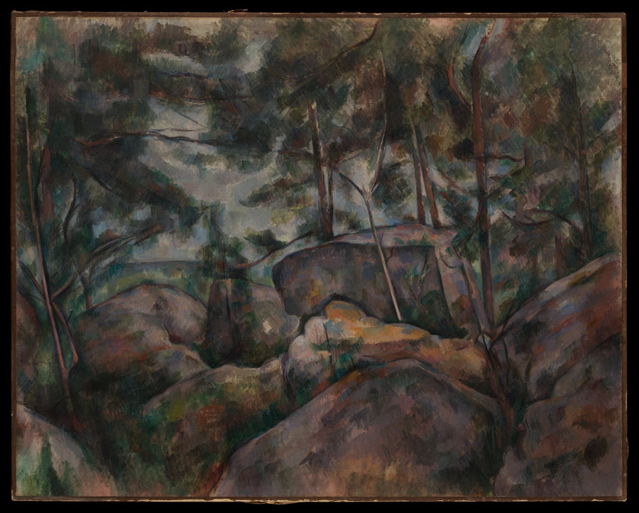 Felsen bei Fontainebleau - Paul Cézanne