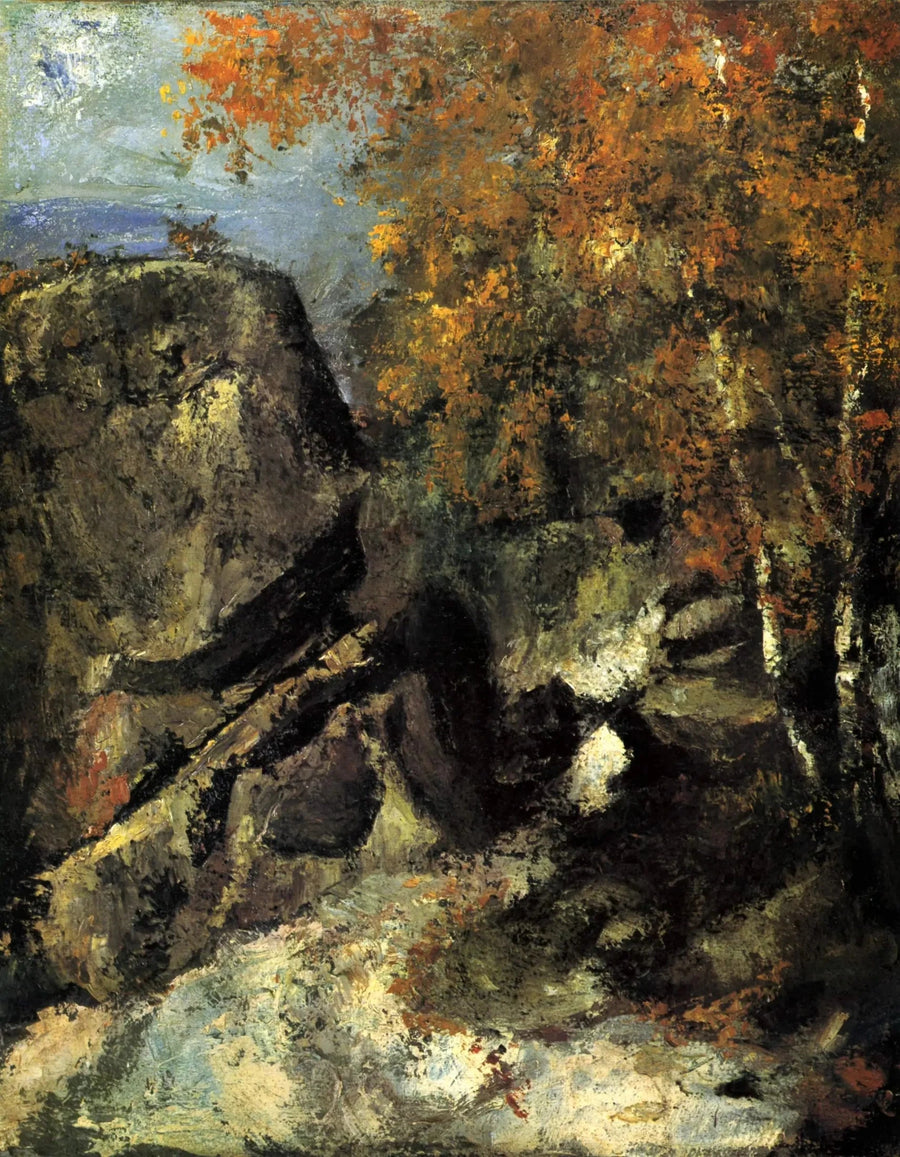 Felsen im Wald - Paul Cézanne